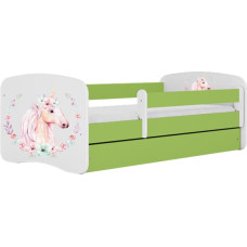 Kocot Kids Кровать babydreams green horse без ящика с матрасом 180/80