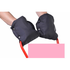 Minikid Gloves/muffs  - BARAN - WOOL -  PINK