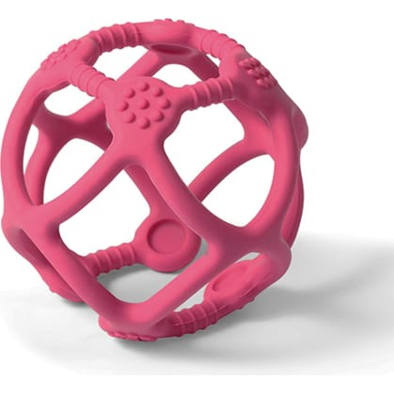 BABYONO ORTHO силиконовый прорезыватель 0м+ 489/04 розовый