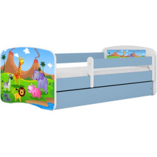 Kocot Kids Кровать babydreams blue safari без ящика с матрасом 180/80