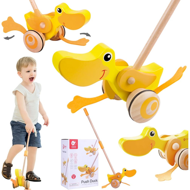 Classic World EKO Wooden Duck Pusher