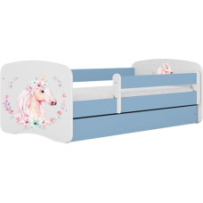 Kocot Kids Кровать babydreams blue horse без ящика с матрасом 160/80