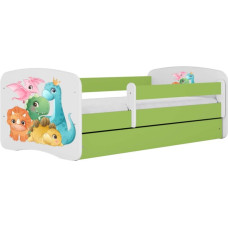 Kocot Kids Кровать babydreams green tiny dinos без ящика с матрасом 160/80