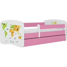 Kocot Kids Кровать babydreams pink map без ящика с матрасом 180/80