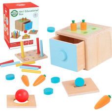 Woopie GREEN Drewniana Szuflada Edukacyjna Sorter Montessori