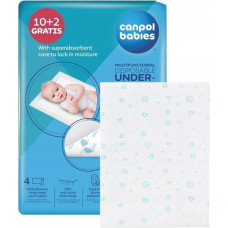 Canpol Babies CANPOL 78/002 Wielofunkcyjne podkłady higieniczne 90x60 z przylepcem 12szt.