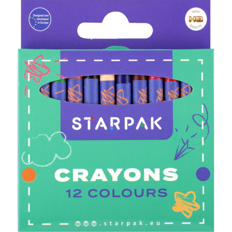 Starpak rasvakriidid 12 värvi