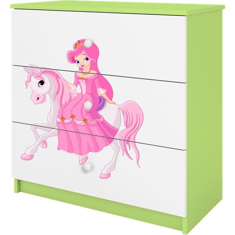 Kocot Kids Комод babydreams green princess on horse