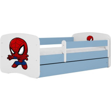 Kocot Kids Кровать babydreams blue spiderman с ящиком с матрасом 180/80