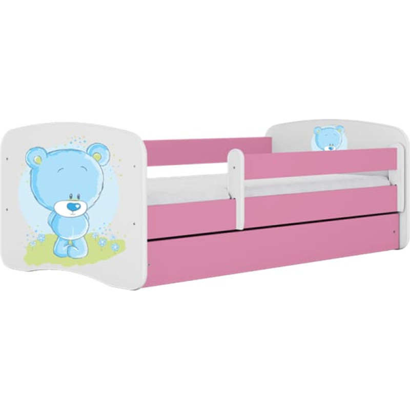 Kocot Kids Кровать babydreams pink blue teddybear без ящика с матрасом 140/70