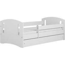 Kocot Kids Кровать classic 2 white с ящиком с матрасом 140/80