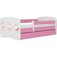 Kocot Kids Кровать babydreams pink bunnies with butterflies без ящика с матрасом 160/80