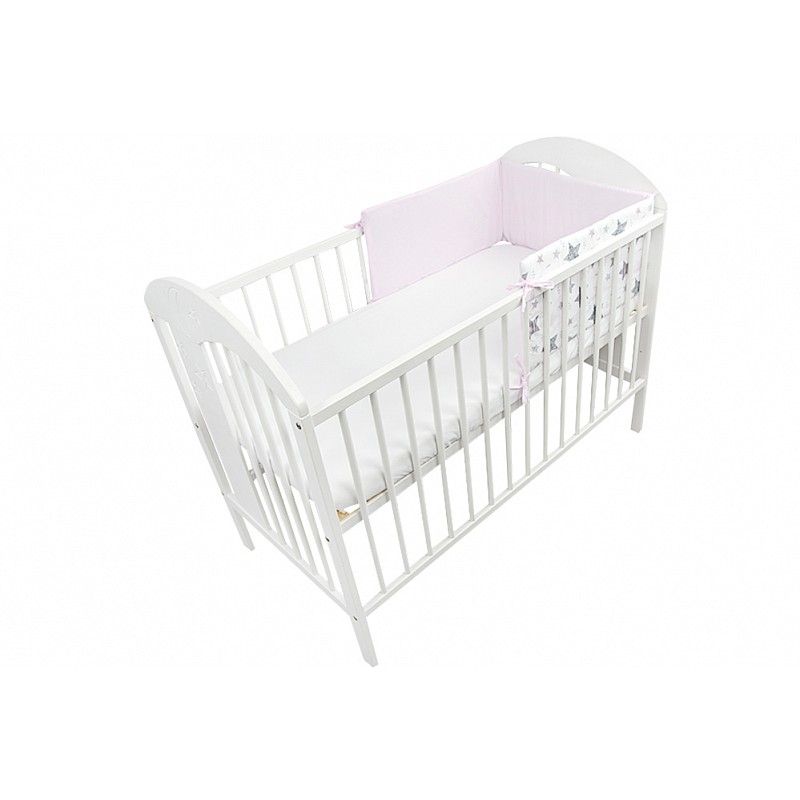 ANKRAS NEW STARS бортик для кроватки 180см, pink