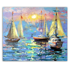 TSVETNOY Алмазная мозаика 40x50см Quiet Harbour, LG059e