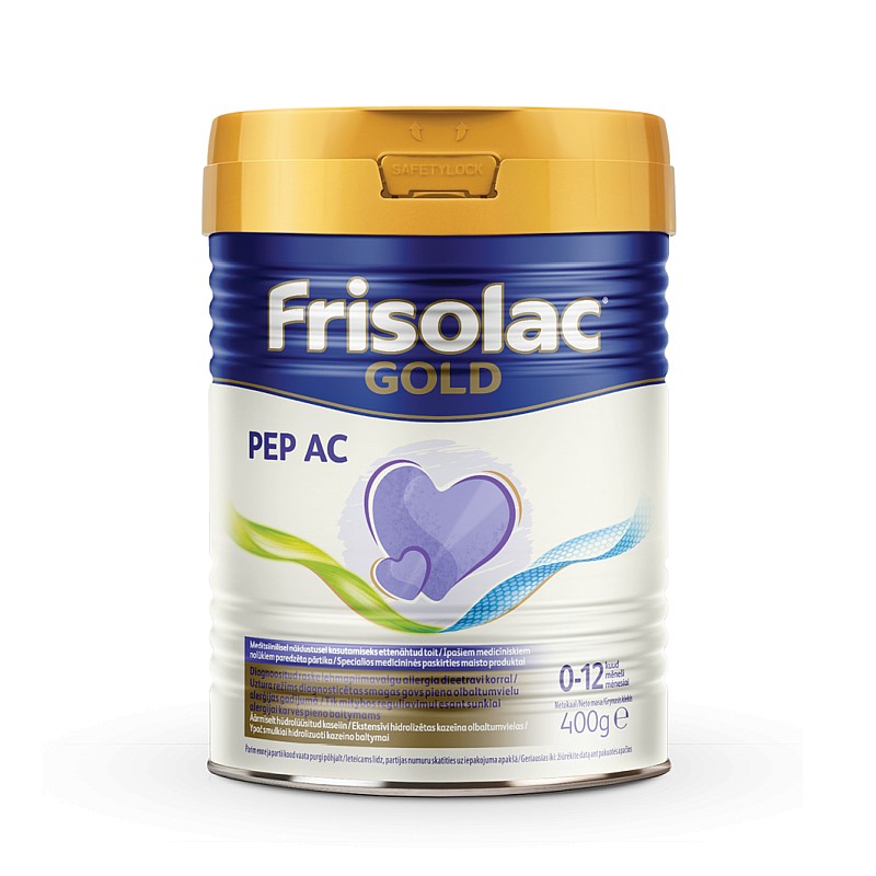 Frisolac Gold Pep AC сухая молочная смесь 0-12м 400гр, FA69