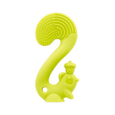 MOMBELLA прорезыватель для зубов Squirrel Green 3m+ P8061