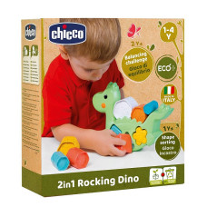 CHICCO Развивающая игрушка 2 в 1 Дино ECO