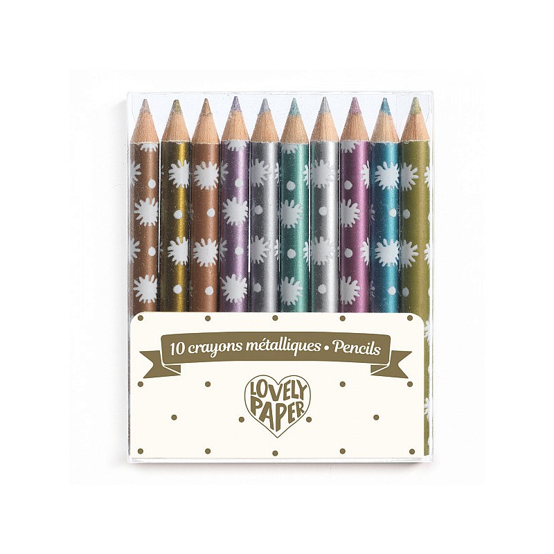 Карандаши - 10 мини металлических карандашей Chichi