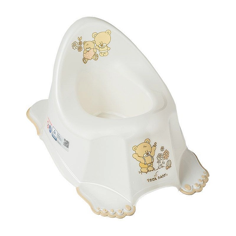 TEGA BABY Горшочек BEAR - pearl white, MS-013