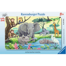 Ravensburger пазл Wild Animals 15шт., R06136 РАСПРОДАЖА