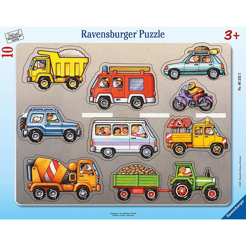 Ravensburger Пазл в рамке Транспорт 10шт. 3+ R 05232