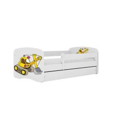 KOCOT KIDS кровать с ящиком и матрасом BABYDREAMS white Digger 160x80cm