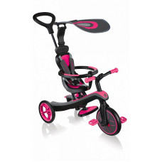 GLOBBER Trike Explorer 4in1 Детский трехколесный велосипед, розовый , 632-110