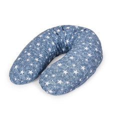 CEBABABY PHYSIO MULTI подушка для кормления (подкова) 190см Denim Style Stars blue СКИДКА