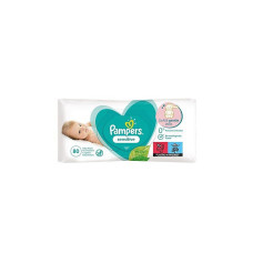 PAMPERS влажные салфетки Sensitive 80шт.