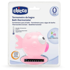 CHICCO Термометр для ванны Круглая рыбка, розовая