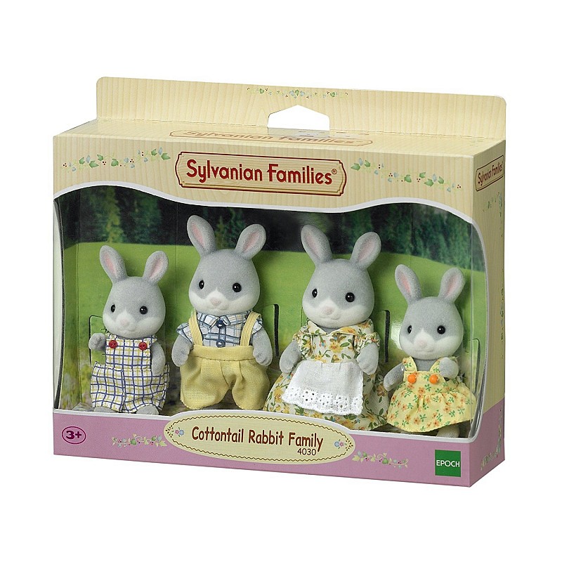 SYLVANIAN FAMILIES Семья Kроликов Xлопкохвостикoв