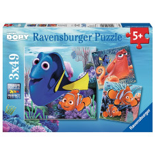 Ravensburger пазл 3x49 Finding Dory R 09345