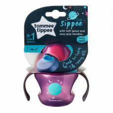 TOMMEE TIPPEE Тренировочная поильник для девочек 150мл 4м+ purple