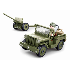 SLUBAN конструктор 143 элем. Iconische Allied Jeep B0853