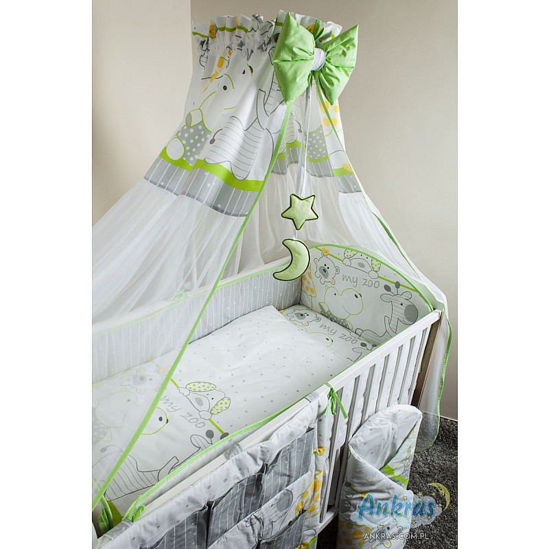 ANKRAS MY ZOO комплект постельного белья из 5 частей 135x100см - 360см - зеленый