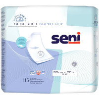 SENI SOFT SUPER DRY гигиенические пеленки 60x90см, 15шт.