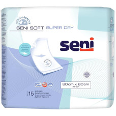 SENI SOFT SUPER DRY гигиенические пеленки 60x90см, 15шт.