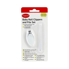 CLIPPASAFE 33/3 Nail Clippers & File Set Пилочка и щипчики для ногтей, CL303