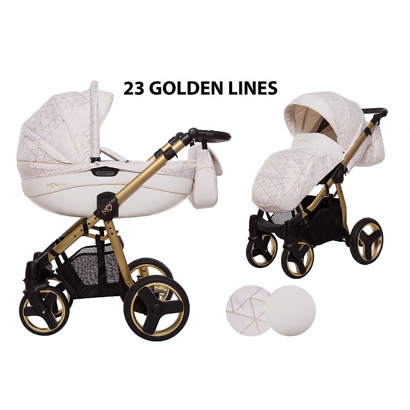 BABYACTIVE MOMMY Gold универсальная коляска 2в1, Golden Lines 23