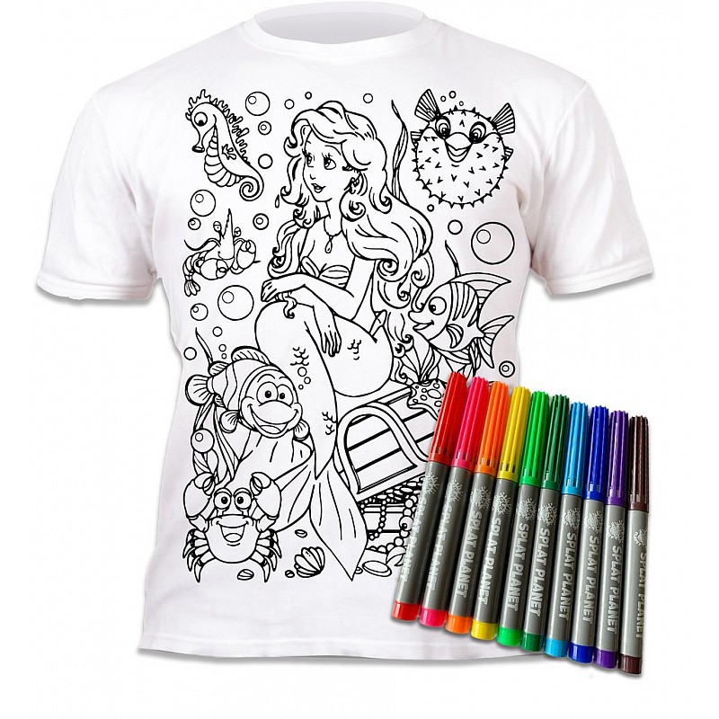 SPLAT PLANET Майка с фломастерами MERMAID 3-4г., 70259
