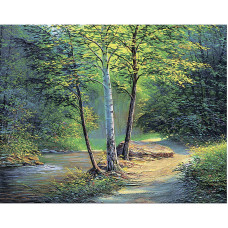 TSVETNOY Алмазная мозаика 40x50см Birches, LG259e