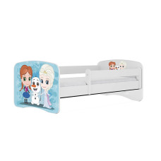 KOCOT KIDS кровать без ящика с матрасом BABYDREAMS white Frozen 140x70cm