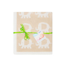 DUET BABY трикотажный плед ELEPHANT 80x90см 507 бежевый