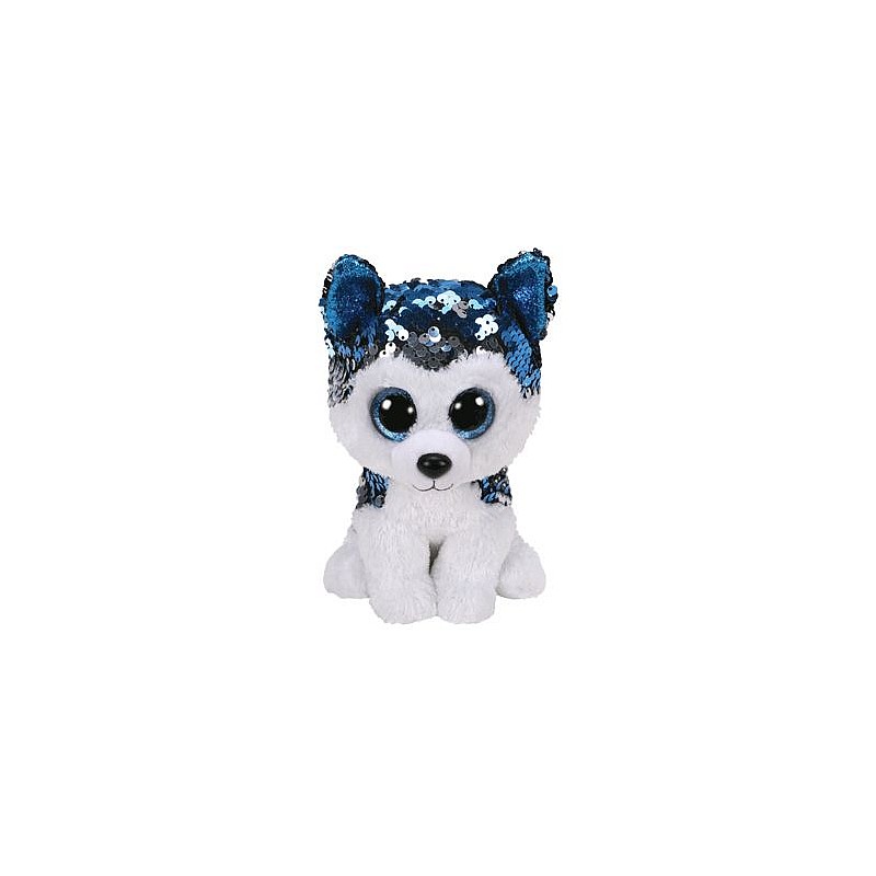 TY Flippables Мягкая игрушка SLUSH SEQUIN HUSKY reg 15см, TY36671