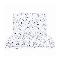 MamoTato Комплект постельного белья из 2 частей 135x100см, STARS white 13987