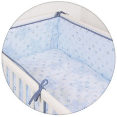 CEBABABY комплект постельного белья из 3 частей 135x100см, LUX STARS BLUE РАСПРОДАЖА