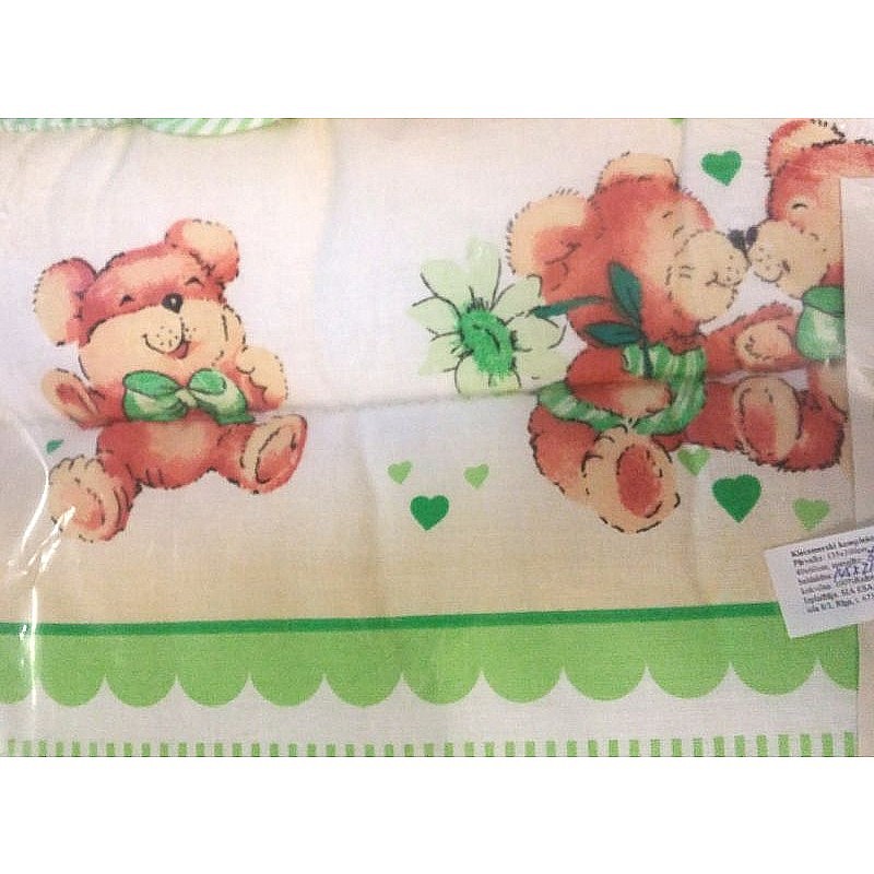 KIECZMERSKI LOVELY BEARS бортик для кроватки 360см green