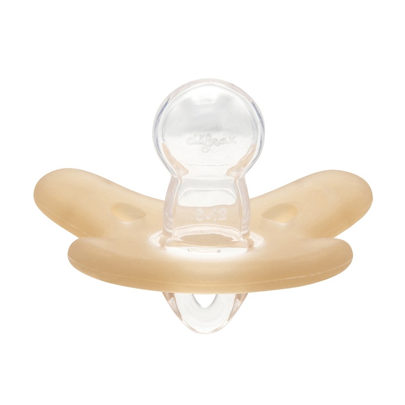 CANPOL BABIES 100% силиконовая пустышка , 6-12m, симметричная, 1 шт, 24/002_ora