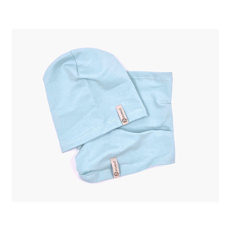 MINIMUS  Хлопковая шапка и шарф-туннель (mint) ,54-56cm MC8047MIN