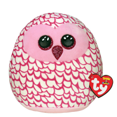 TY Squish a Boos Мягкая игрушка - Подушка Owl Pinky, TY39204